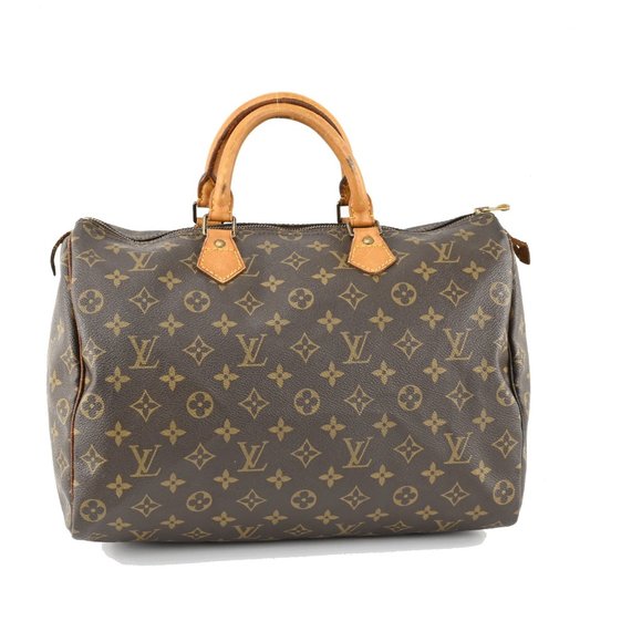Louis Vuitton Handbags - Auth Louis Vuitton Speedy 35 Satchel #47192L28B